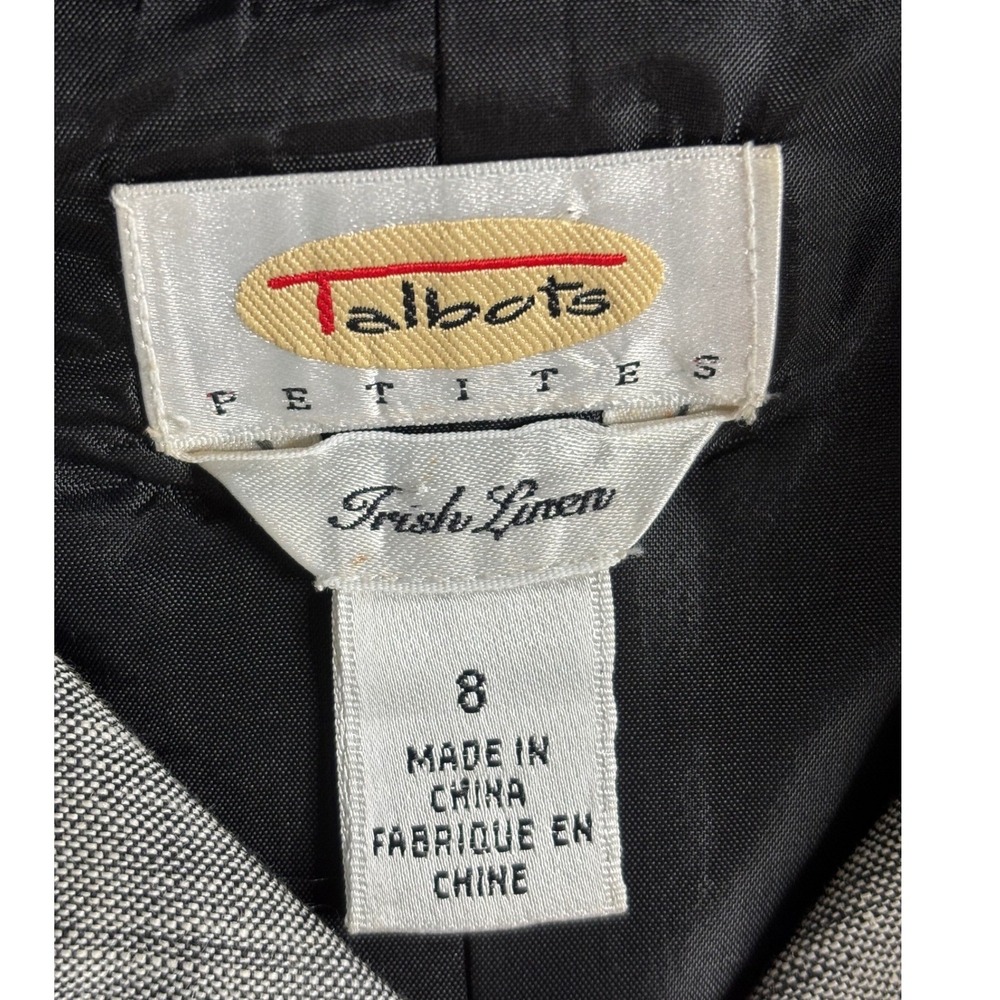 Talbots VTG Irish Linen Maxi Shirt Dress 8P Lined Quiet Luxury Summer Staple - Picture 3 of 8